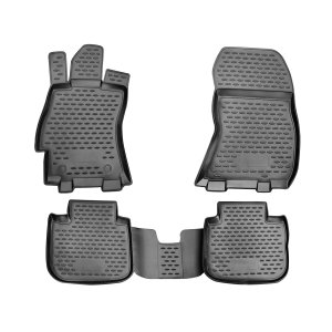 Subaru Outback Floor Mats - Omac - Rubber TPE - Black - '15-'19 Subaru Outback Floor Mats - Omac - Rubber TPE - Black - '15-'19